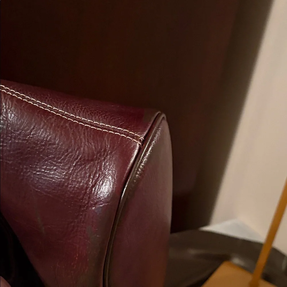 Michael Kors Deep Dark Chocolate Tote with Beige Straps
